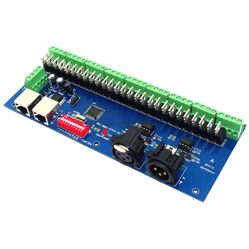 

27 CH led DMX512 decoder DC12V-24V 27channel 9 groups 27A DMX decoder dimmer DMX512 XRL 3P led controller