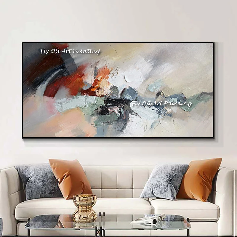 

Large Wall Art Abstract Thick Oil Painting Handmade Modern Paintings On Canvas Home Office Wall Decoration Hand-painted Pictures