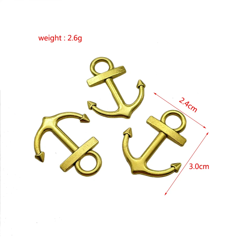 JunKang  Zinc Alloy Amulet Anchors Rope Sea Charm Pendant DIY Handmade Necklace Bracelet Jewelry Findings Accessories Making