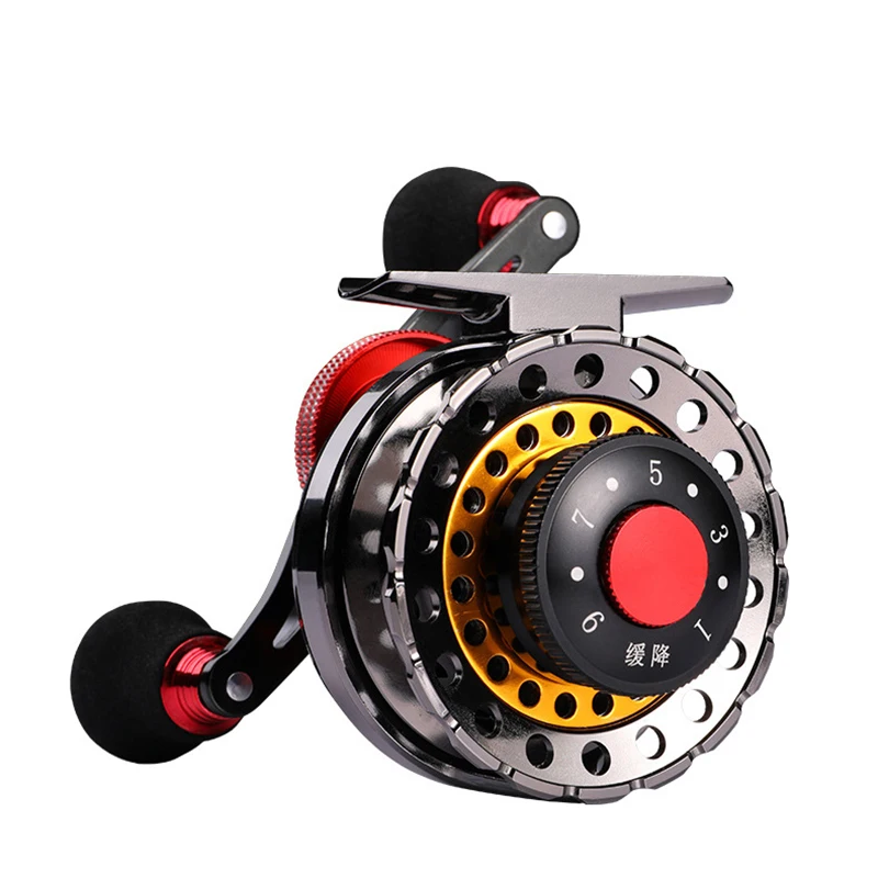 Full metal Fly Fishing Reel Ice fishing reel Micro lead magnetic brake 6+1BB fish line wheel 6+1BB Baitcasting reel YUYU