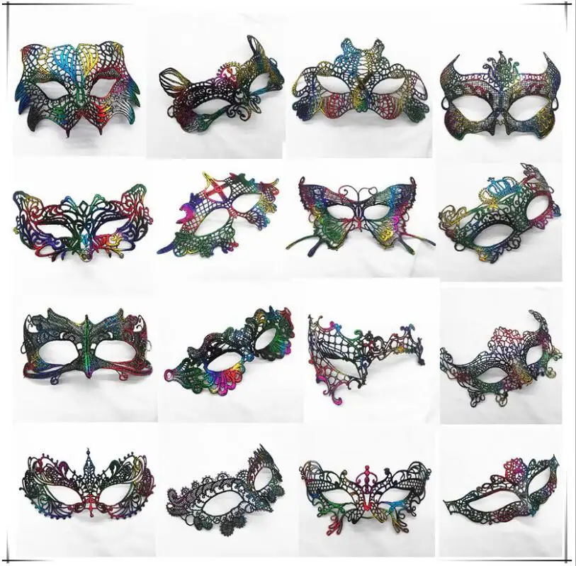 Mask bronzing sex appeal lace styling mask ladies makeup eye masks Halloween party accessories