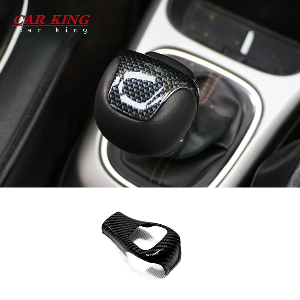 

For Jeep Compass 2017-2020 Renegade 16-19 ABS Carbon fibre Car gear shift lever knob handle cover cover trim Styling Accessories