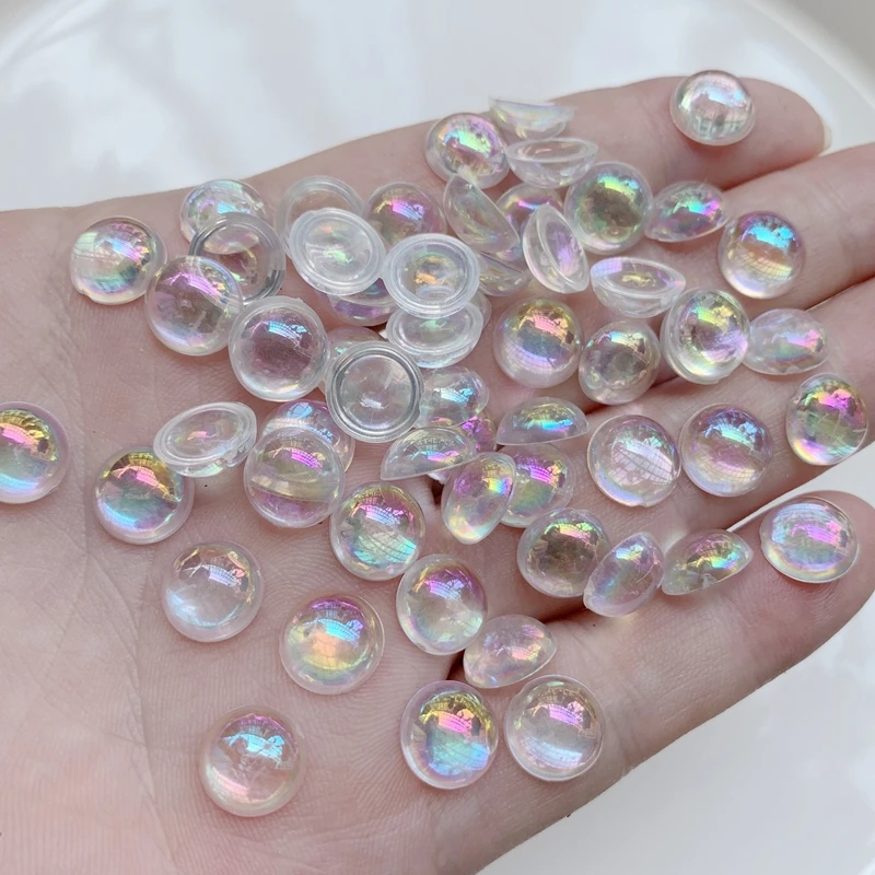 10mm round transparent AB color crystal diamond rhinestone trim  scrapbooking DIY Jewelry Fittings 100pcs/lot