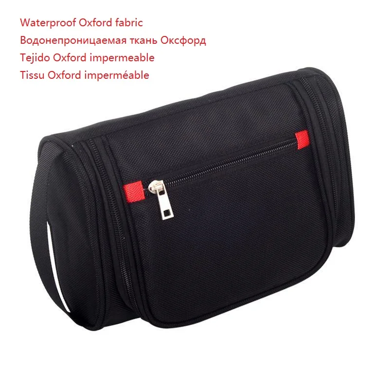 Men Waterproof Travel Toiletry Beautician Wash Bag Bathroom Leather Business Shaving Bag Ladies Shower Bag with Sturdy Handle