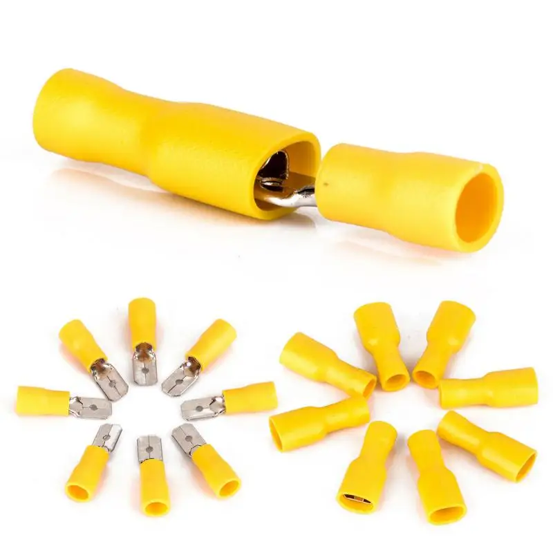 40-300 pcs terminale a crimpare isolato assortito terminale a crimpare filo elettrico Set di terminali a pressione fredda rosso blu giallo