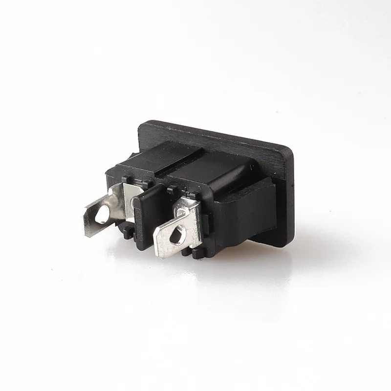 LZ-8-6S9 IEC C8 2Pin AC Power Socket Industrial Plug Electrical Socket Holder