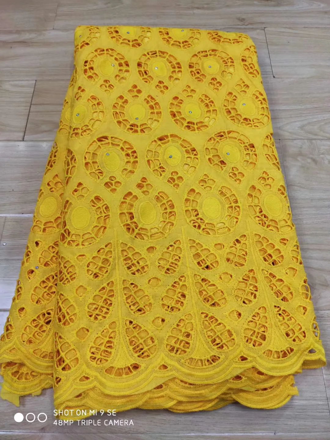 5 Yard High Quality Swiss Voile Lace Africa Embroidery 100% Cotton Fabric Brode Popular for African Women Dress PC058