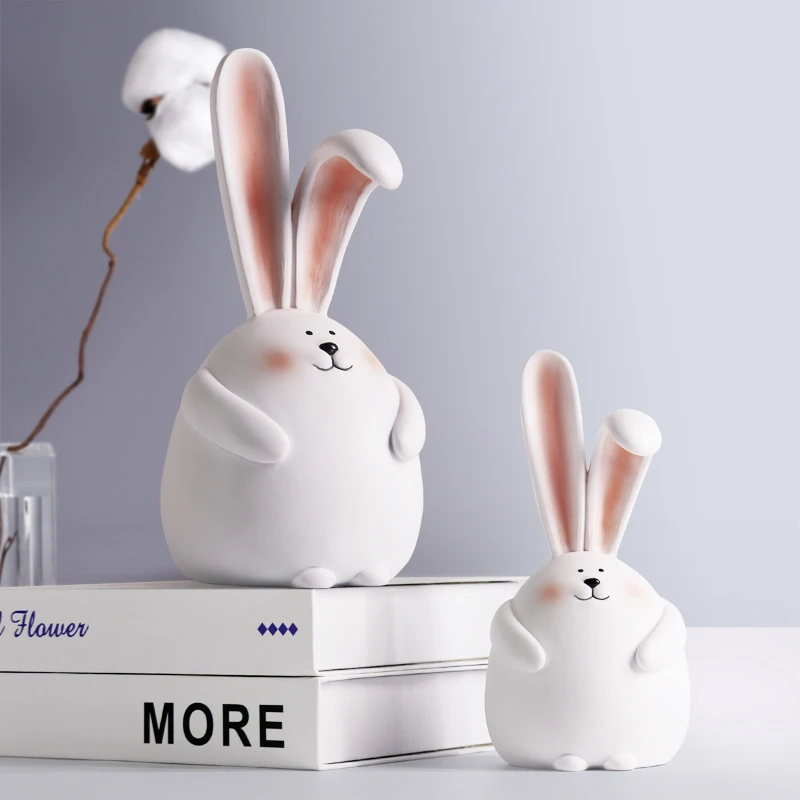 

Nordic style rabbit ornaments indoor living room decorations light luxury room layout lovely creative furnishings