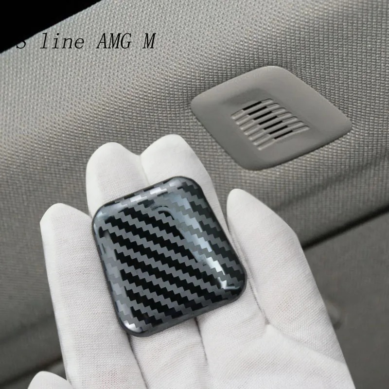 Car Styling for BMW 1 3 5 Series E46 E90 E60 E36 F10 F20 F30 Carbon fiber microphone cover Trim Prevent dust protection stickers