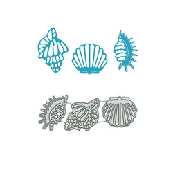 Little Sea Shell Conch Metal Cutting Dies Scrapbook DIY Gift Card Clipart Decorative Embossing Craft Paper Cutter Mold Template