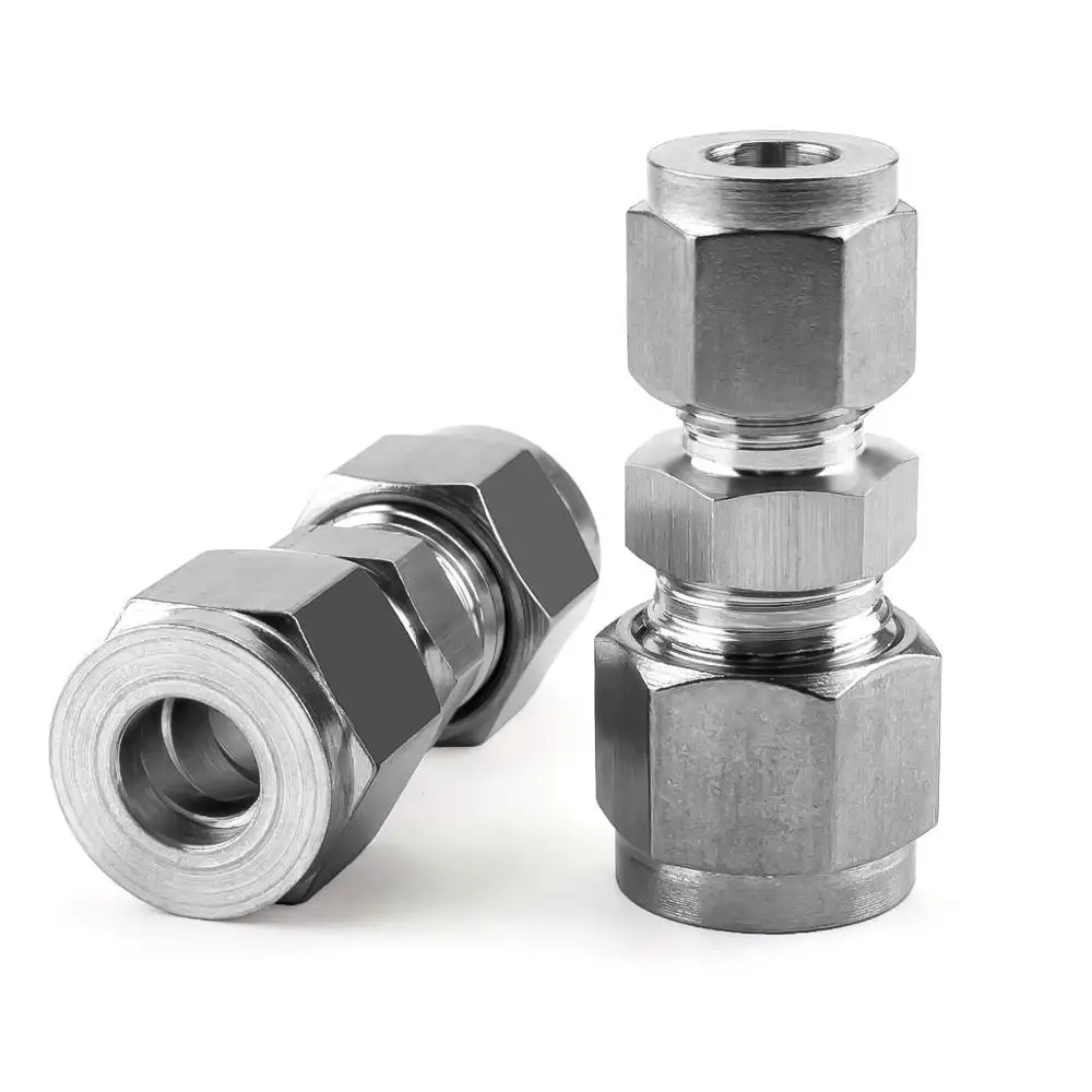 4/6/8/10/12mm OD Rohr 304 edelstahl Ferrule einstellbare Rohr Kompression Fitting Anschluss