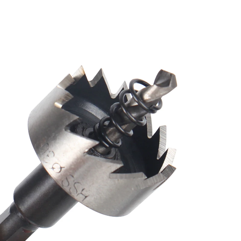 12-80mm 1Pc Triangular Shank High Speed Steel Hole Saw Drill Bits Metalworking Tools For Aluminum Stainless Steel Alloy Metal