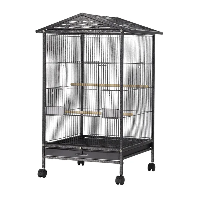 Nueva jaula grande para loros y pájaros, caja de Metal para mascotas, cacatúa, guacamayo, cacatúa, casa, suministros para pájaros, uso para interior
