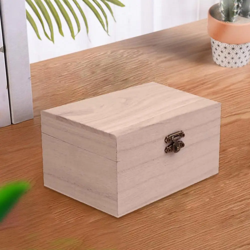 HOT SALES! Portable Multifunction Case with Lid Wooden Jewellery Storage Container for Home Supply