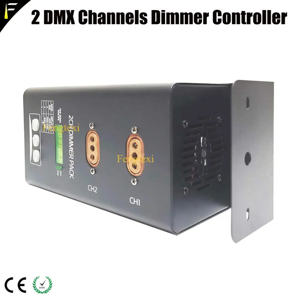 Imagem -05 - Dmx Endereço Canais Dimmer Switch Pack 1kw 2kw 0100 Linear Dimming Pack Terno para Aplicação Móvel Permanente