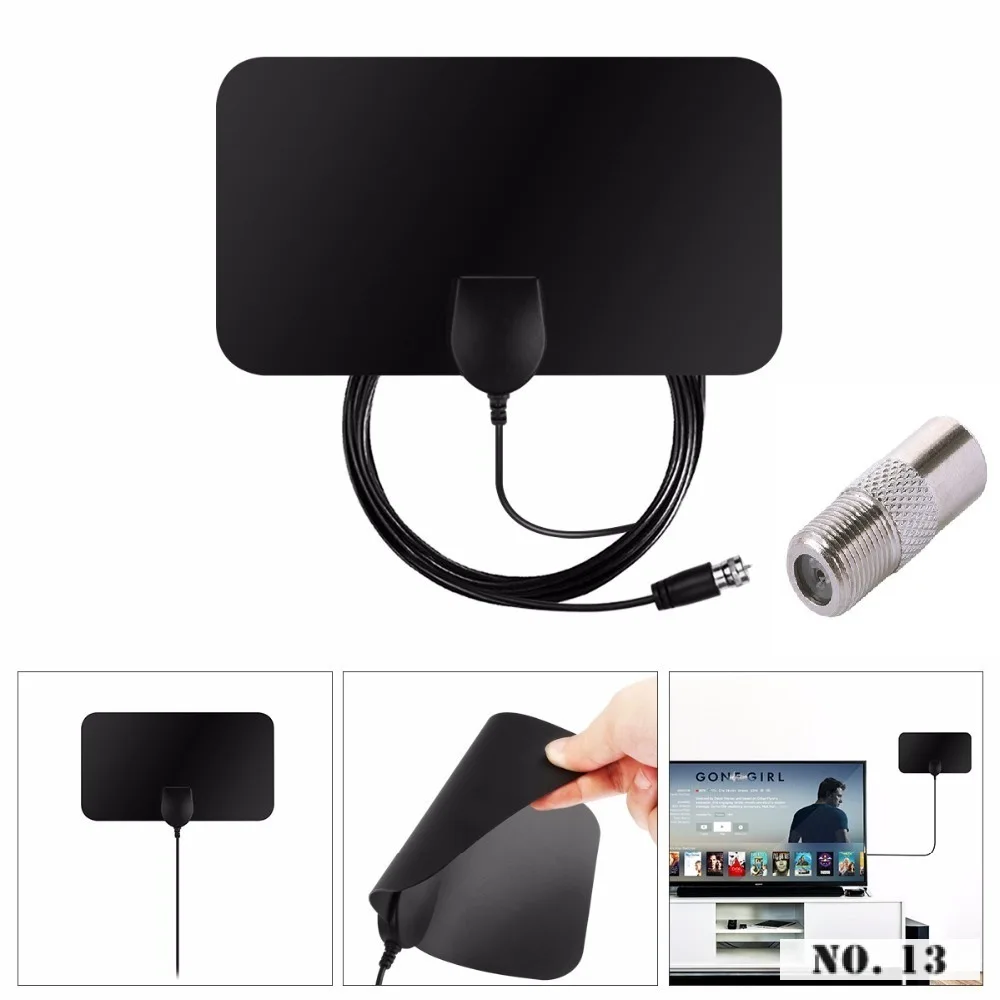 Anten Tivi Nâng Cấp 4K 1080P Độ Lợi Cao HD Camera DTV Hộp Kỹ Thuật Số Hoa Kỳ Cắm 2000 Dặm Tăng Áp Trong Nhà trên Không HD Thiết Bị