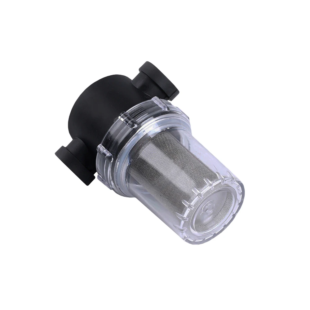 Filtro de jardim de plástico transparente, sistema de irrigação de 1/2, 3/4 e 1 polegadas