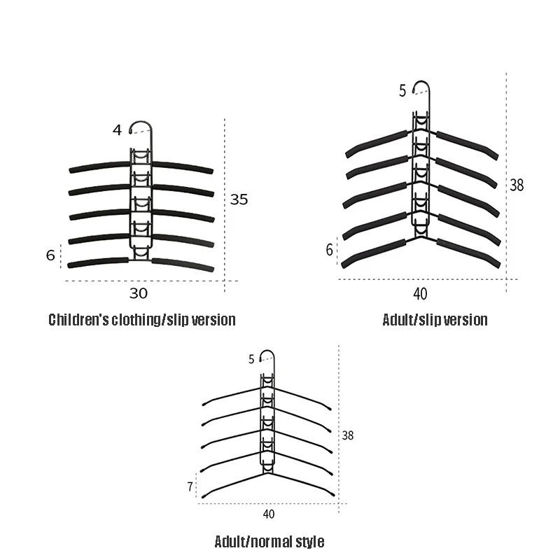 Multi-function Wardrobe Space-saving Stack Hanger Hook Coat Hook Plastic Closet Stack Hanger Rack Bedroom Storage Organizer
