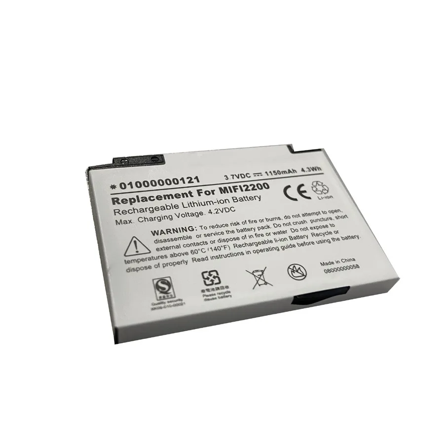 New 3.7V 1150mAh Li-Polymer Battery Suitable for Novatel MiFi 2200 wireless router battery Rechargeable Replacement 40115114