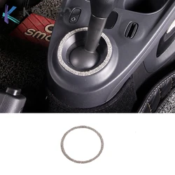 Car modification accessories Gear decoration For Mercedes New Smart fortwo forfour 453 shift lever ring car styling sticker