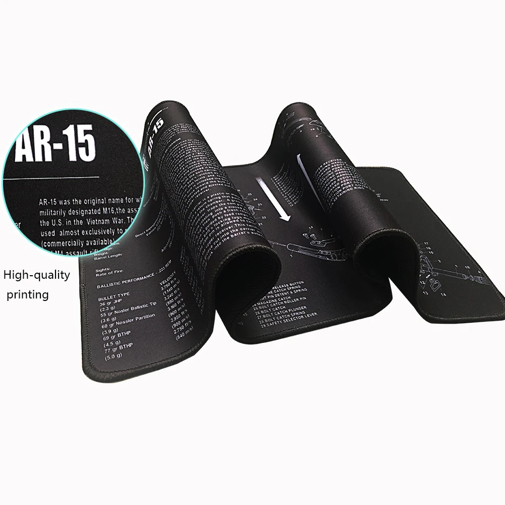 وسادة ماوس مطاطية بحافة قفل XXL ، ملحق مكتبي كبير جدًا غير قابل للانزلاق للوحة المفاتيح csgo