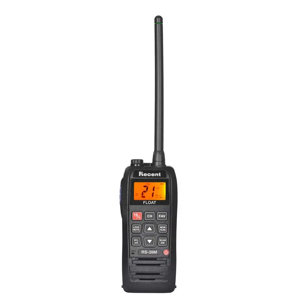 Radio marina VHF RS-39M reciente, 6W, IP67, flotador de mano resistente al agua, Radio Stadion Walkie Talkie 156.025-163.275MHz