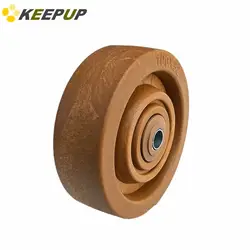 Ruote di ricambio, con cuscinetto, nylon,3/4/5 pollici, resistenza alle alte temperature, resistenza all'usura, carrello, ruote del forno