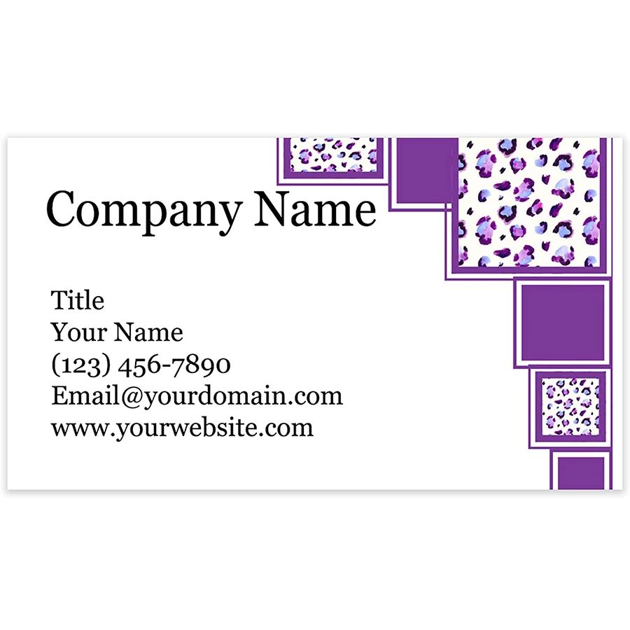 200Pcs Custom Printed Business Cards - Thick Sturdy Stock 300GSM Paper Card VIP Cards
