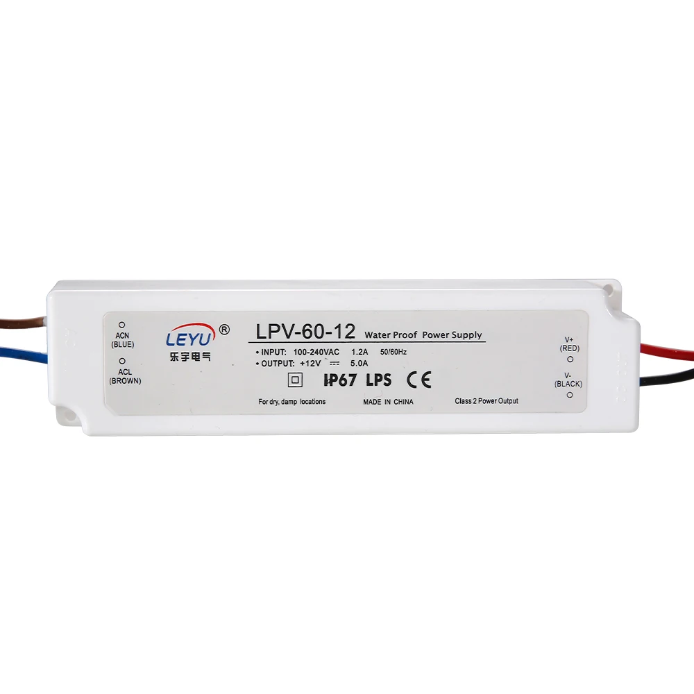 IP67 CE waterproof led driver high quality power supply LPV series