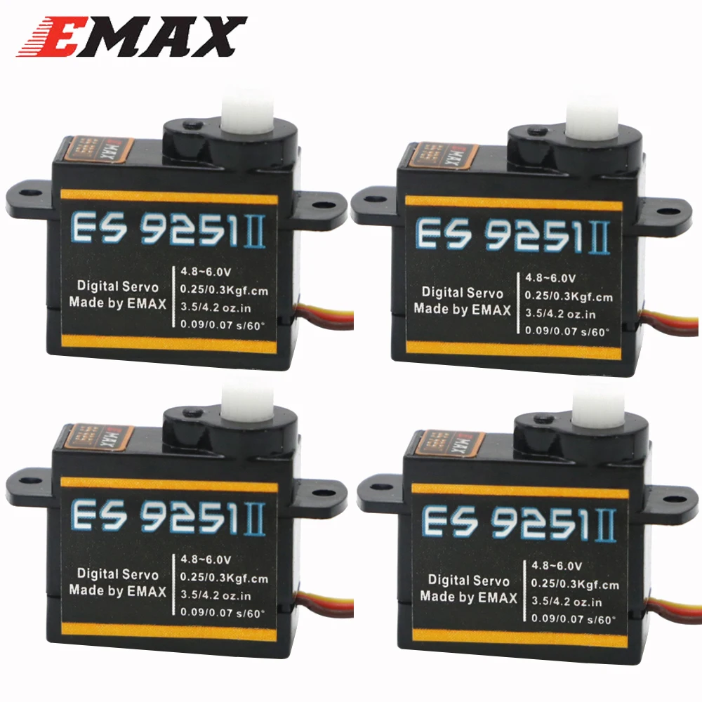 Emax ES9251 4.8-6.0V 0.25/0.3kg.cm Plastic Gear Digital Servo For RC Helicopter Airplane Accessories Parts