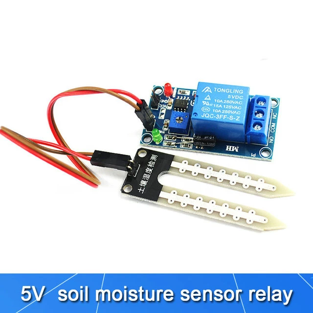 5V/12V Soil hygrometer detection sensor intelligent trolley relay controller lower than humidity start module For arduino diy