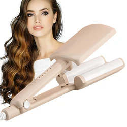 Triple Barrel Hair Curling Wand Ceramic Glaze Hair Care Curling Iron Hair Curler Roller Corrugation Waver Curly Styling Tool
