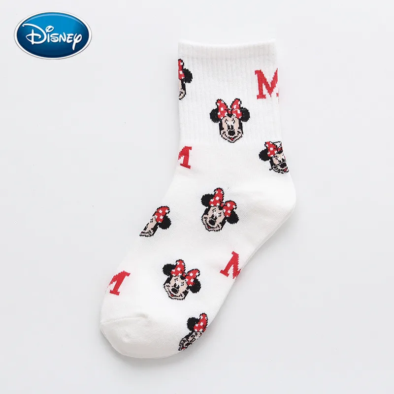 Casual Cute women Scoks Cartoon animal Mickey Duck ladies Socks Disney Cotton happy Funny street adult Middle tube sock