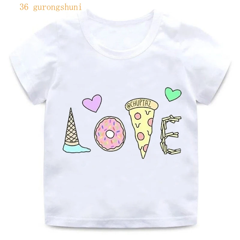 LOVE color printing love you boy girl T-shirt children's clothing children's round neck kids clothes casual universal tshirts