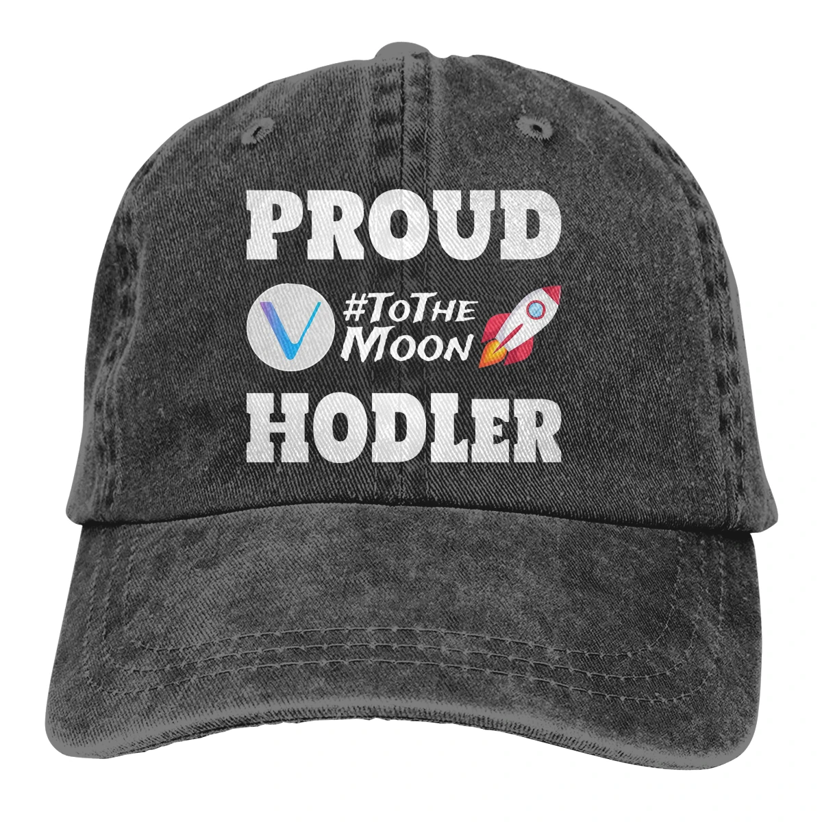 Proud HODLer The Baseball Cap Peaked capt Sport Unisex Outdoor Custom VeChain Coin VET Cryptocurrency Hats