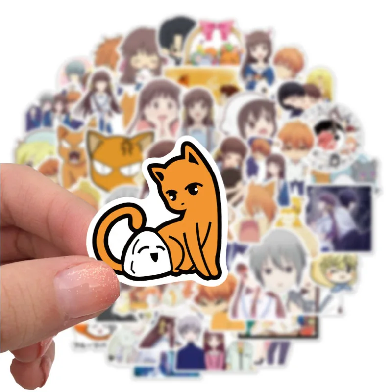 10/30/50pcs Fruit Basket Anime Graffiti Stickers Waterproof Travel Kids Toys Diy Car Phone Laptop Luggage  Decal Decor Stickers