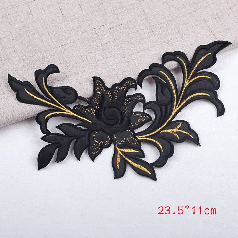 2 pezzi patch per ricamo fiore ferro su adesivo per vestiti Appliques per abbigliamento accessori per cucire artigianato