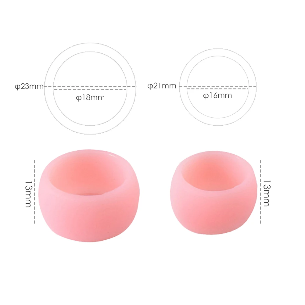 2 pcs Soft Silicone Penis Ring Male Cock Ring Sex Lock Loop Phimosis Correction Device Men Foreskin Corrector Delay Ejaculation