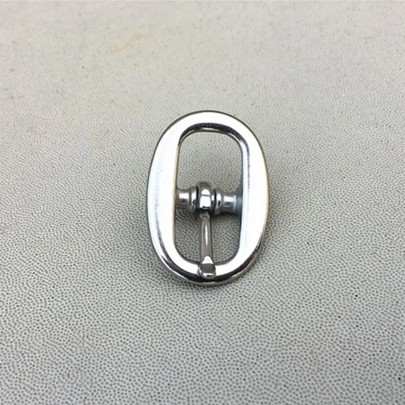 20pcs Stainless Steel Buckle Oval Metal Pin Buckles Leather Bag Garment Accessory 14mm 19mm 21mm