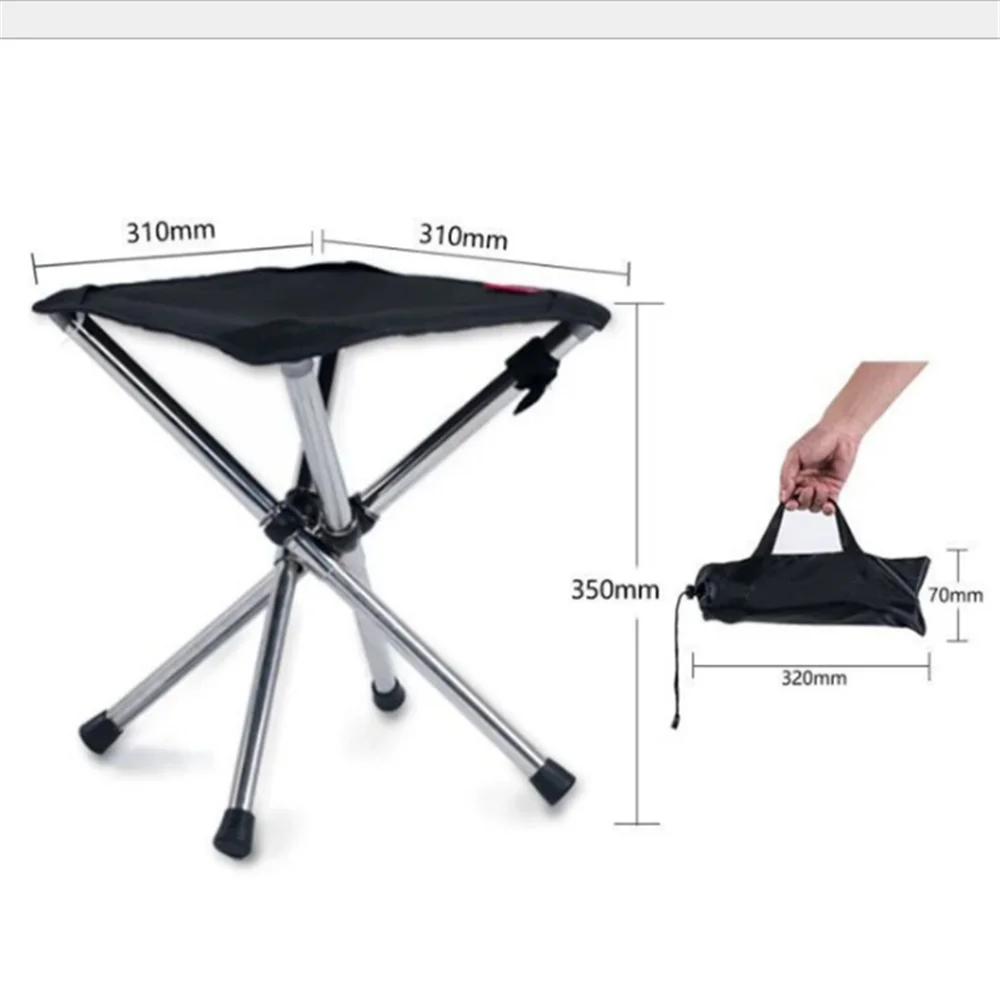 Portable Camping Beach Chair Lightweight Folding Fishing Outdoor Foldable Stool Ultra Light Travel BBQ Picnic Seat Fishing Chair