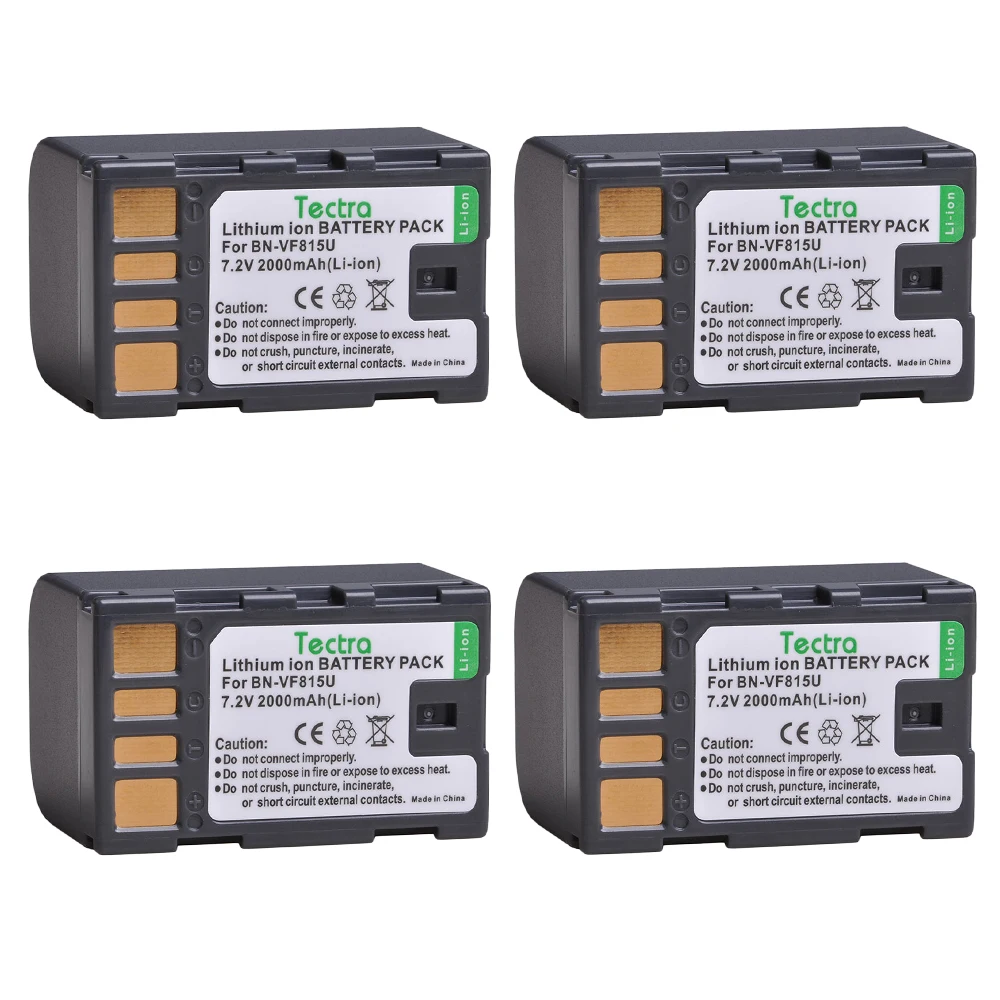 

4pcs BN-VF815 BN-VF815U BNVF815 Battery for JVC GR-D720US GR-D728 GR-D750US GR-D771 GR-D720 GR-D740US Everio GZ-MG130 Battery