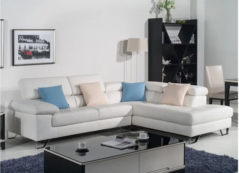 Sofa do salonu L kształt narożnik sofa rozkładana kanapa elektryczna prawdziwe skórzane kanapy segmentowe muebles de sala para casa cama