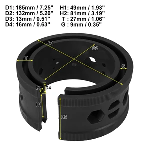 X AutoHaux 2 -Stcs -Auto Gummi -Stoßdämpferabsorbing Federfeder -Absorber -Power Kissen A/B/C/E Typ Federfederpuffer 10 Hauptverkaufsfedern Fiat Typ - №10