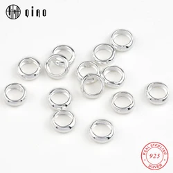 2019 NEW 3-8mm 925 Sterling Silver Rings Circles Silver Loose Spacer Rings Silver Beads for Bracelet Necklace Jewelry Making DIY