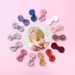 Corduroy Bow Baby Headband Handmade Hair Clips For Girls Bow With Thin Nylon Headbands Baby Hair Accessories Kids Headwear