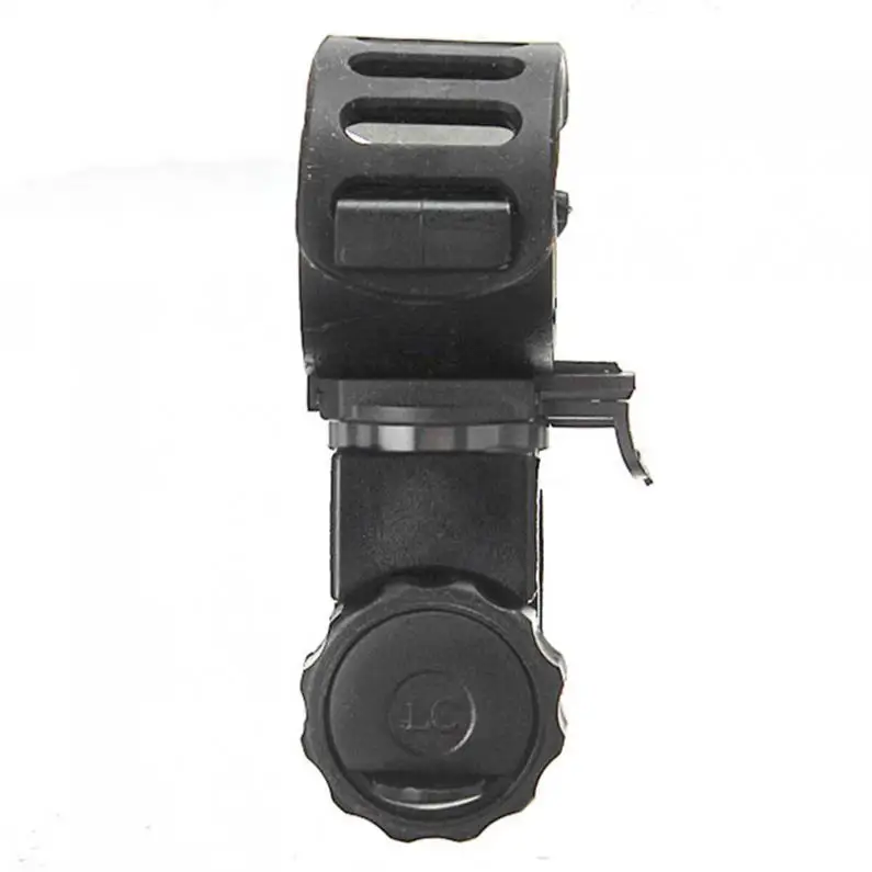 360 Swivel Bicycle Cycle Bike Front Torch Mount LED Headlight Holder Clip Rubber For 20-45mm Diameter Flashlight