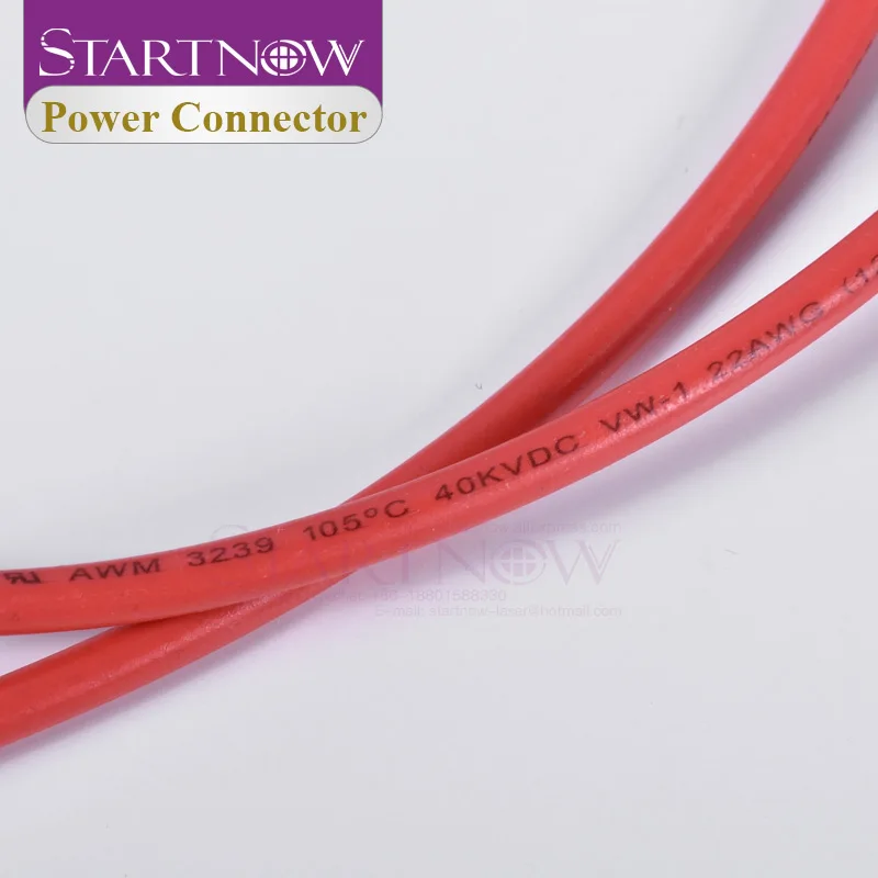 Adaptador de conector de fuente de alimentación láser, enchufe de alto voltaje, Cable eléctrico, PSU, 3M, para máquina de grabado y corte de CO2