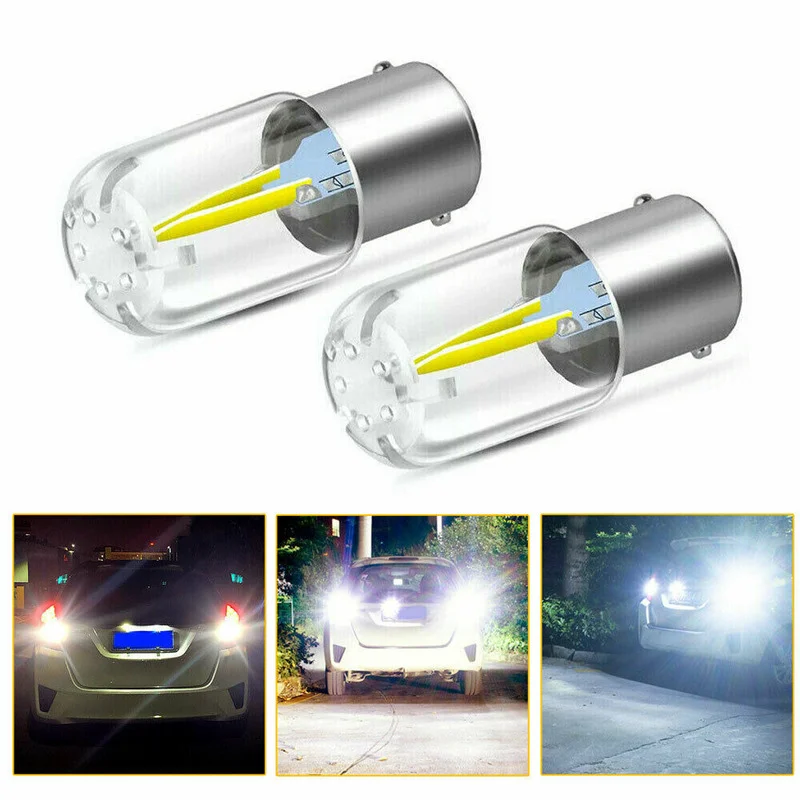 

2pcs RV Trailer Rear Lights 1156 BA15S LED Interior Light Bulb Tail Backup Lamp Canbus White Lighting Car Tuning Accessories