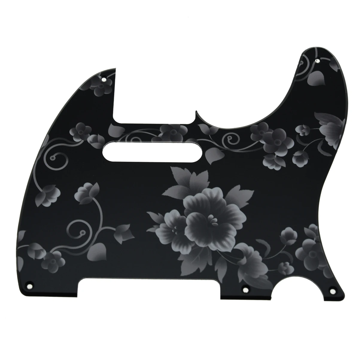 KAISH 3D Printed Plastic TL 5 Hole Pickguard with screws Vintage TL Style for Telecaster guitar different colors