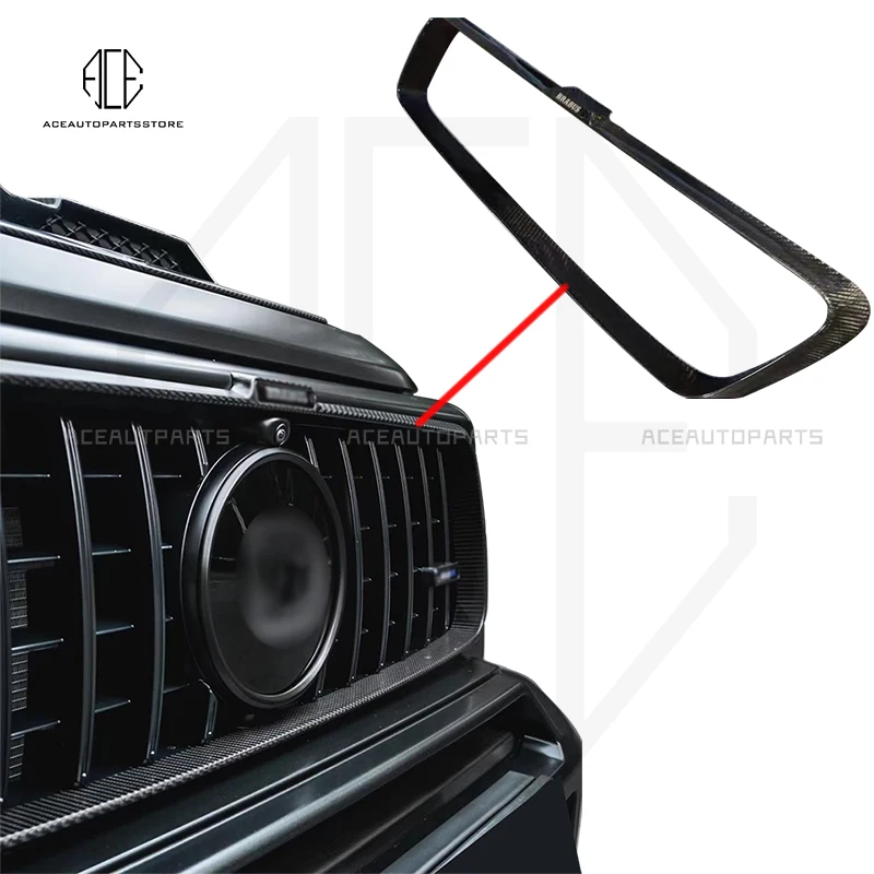 

Carbon Fiber Front Bumper Grille For Mercedes Benz W464 G63 G500 G550 Facelift Upgrade B Style Repalcement